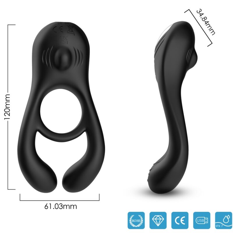 Armony Veyron vibratore di coppia nero telecomando