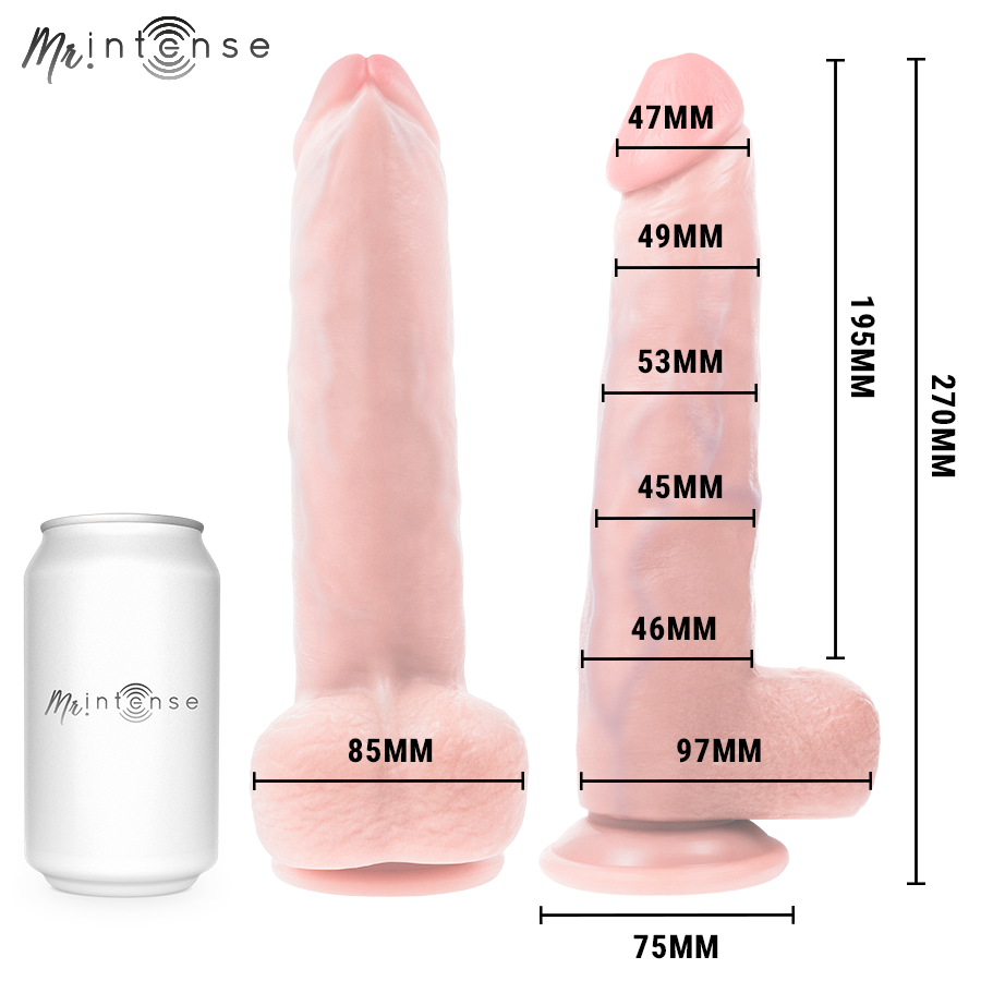Mr Intense Neeson dildo realistico 27 cm con ventosa e testicoli