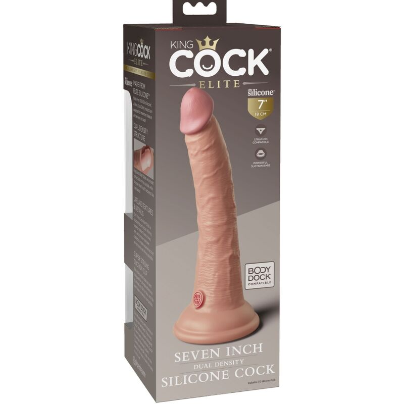 Pipedream King Cock Elite 17,8 cm Dildo Silicone Doppia Densità