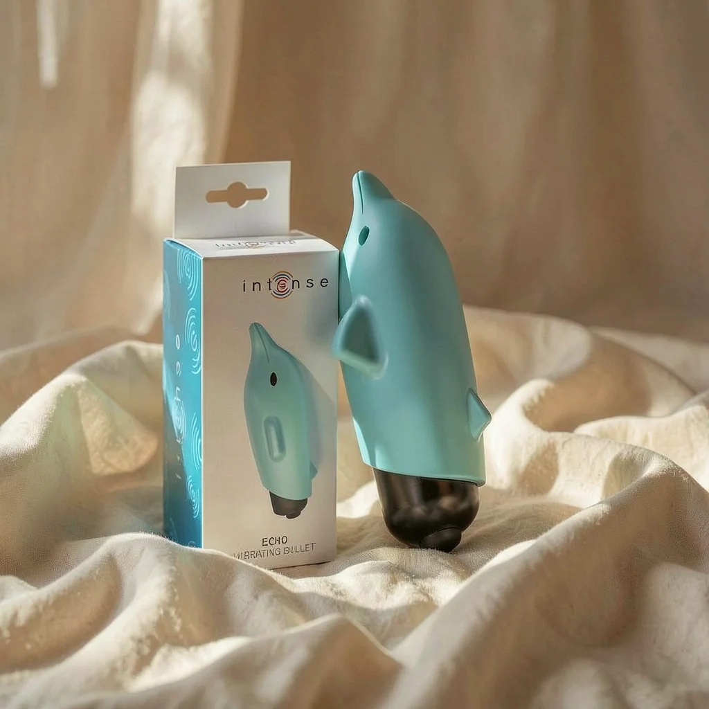Intense Echo Mini vibratore delfino clitoride blu