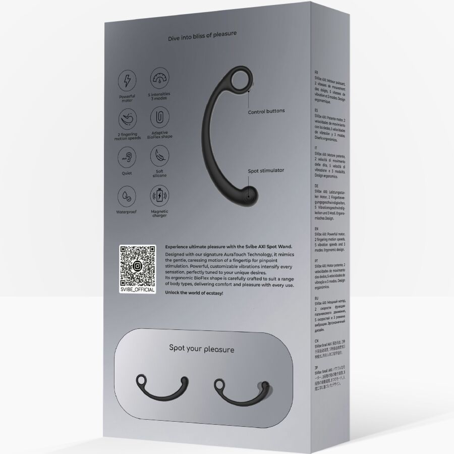 Snail Vibe Axi Nero vibratore oscillante punto G