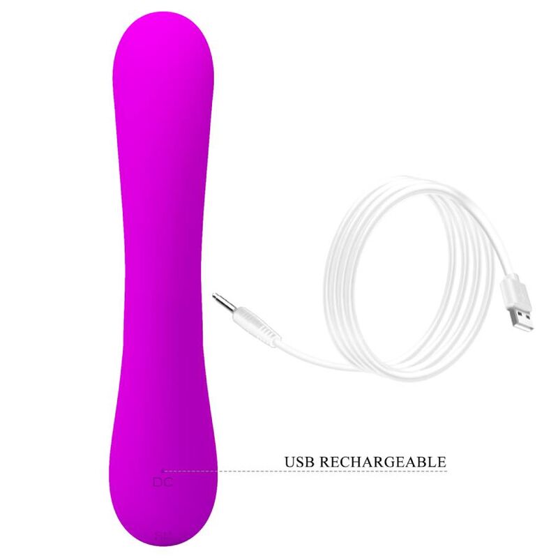 Pretty Love Sincero viola vibratore clitorideo con setole