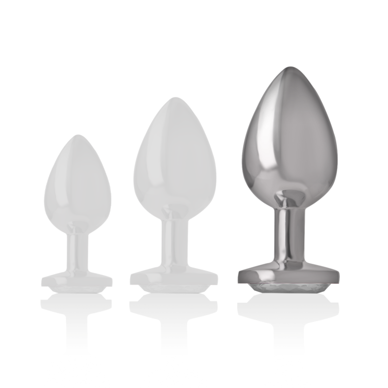 Intense Plug Gioiello Argento L plug anale in metallo 9 cm