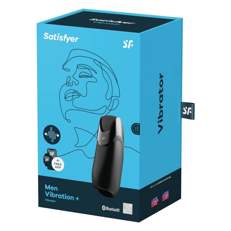 Satisfyer Men Vibration+ masturbatore silicone bluetooth