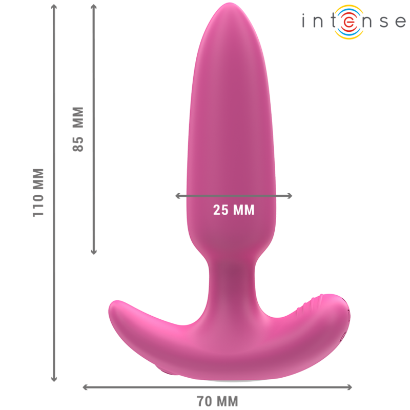 Intense Ross Rosa plug anale vibrante telecomando