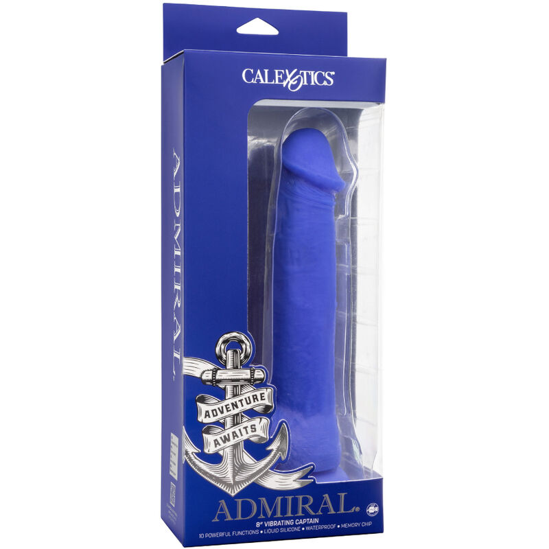 CalExotics Captain Admiral vibratore realistico blu