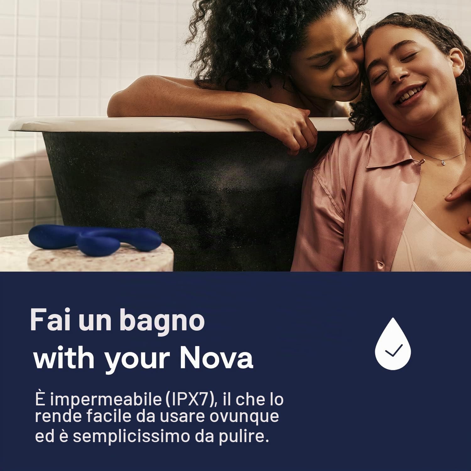 We-Vibe Nova 2 vibratore rabbit midnight blue flessibile