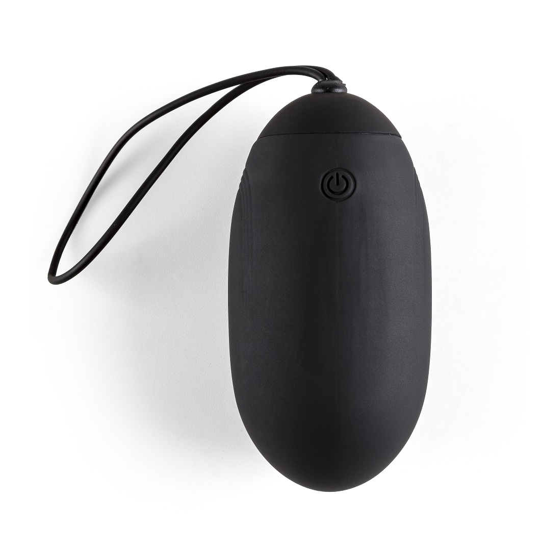 Virgite Love Hit G6 uovo vibrante nero in silicone ricaricabile