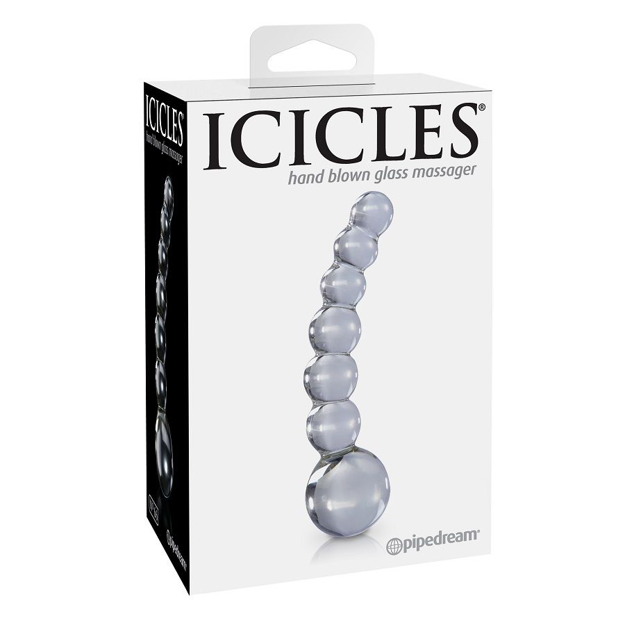 Pipedream Icicles N.66 dildo in vetro a perline