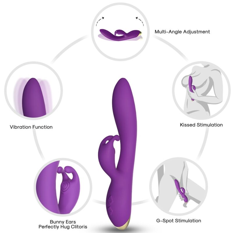 Armony Bonnie vibratore rabbit silicone 9 modalità ricaricabile