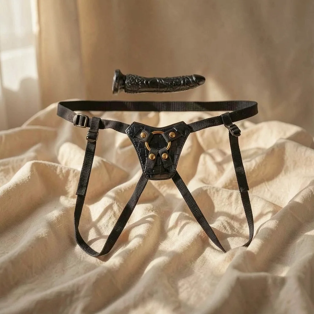 Fetish Fantasy Gold Designer Strap-On Dildo 18 cm