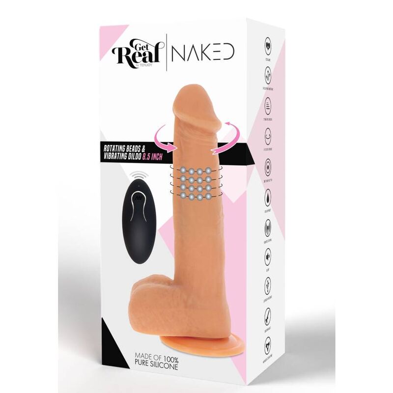 Get Real Naked Perline Rotanti vibratore silicone telecomando