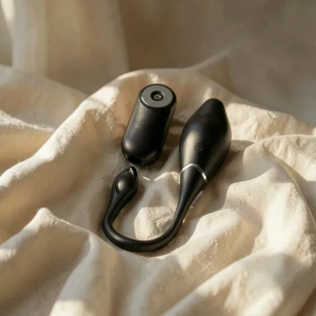 Black&Silver Jenell uovo vibrante telecomando silicone