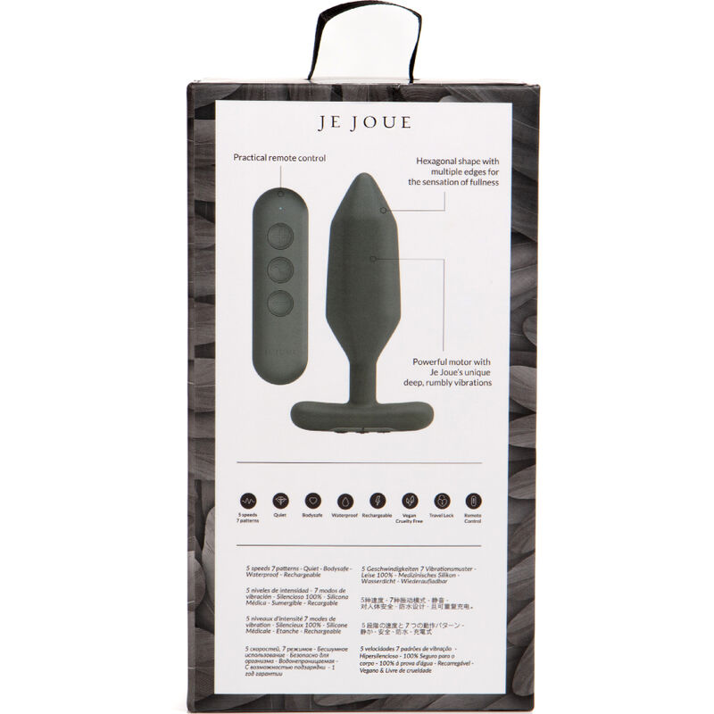 Je Joue Onyx plug vibrante silicone bassa frequenza