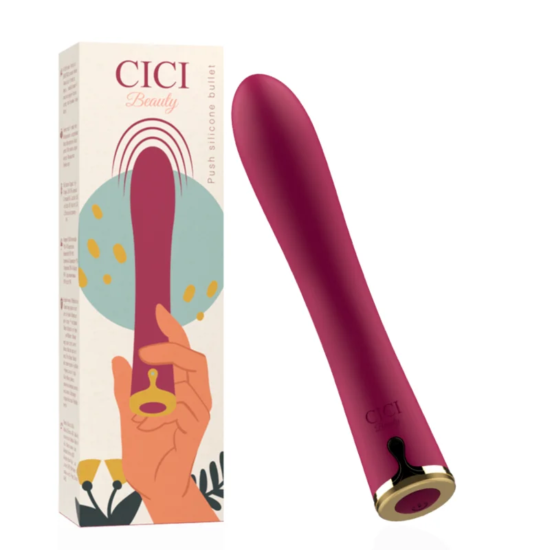 Cici Beauty Push Bullet vibratore in silicone 20 cm IPX6