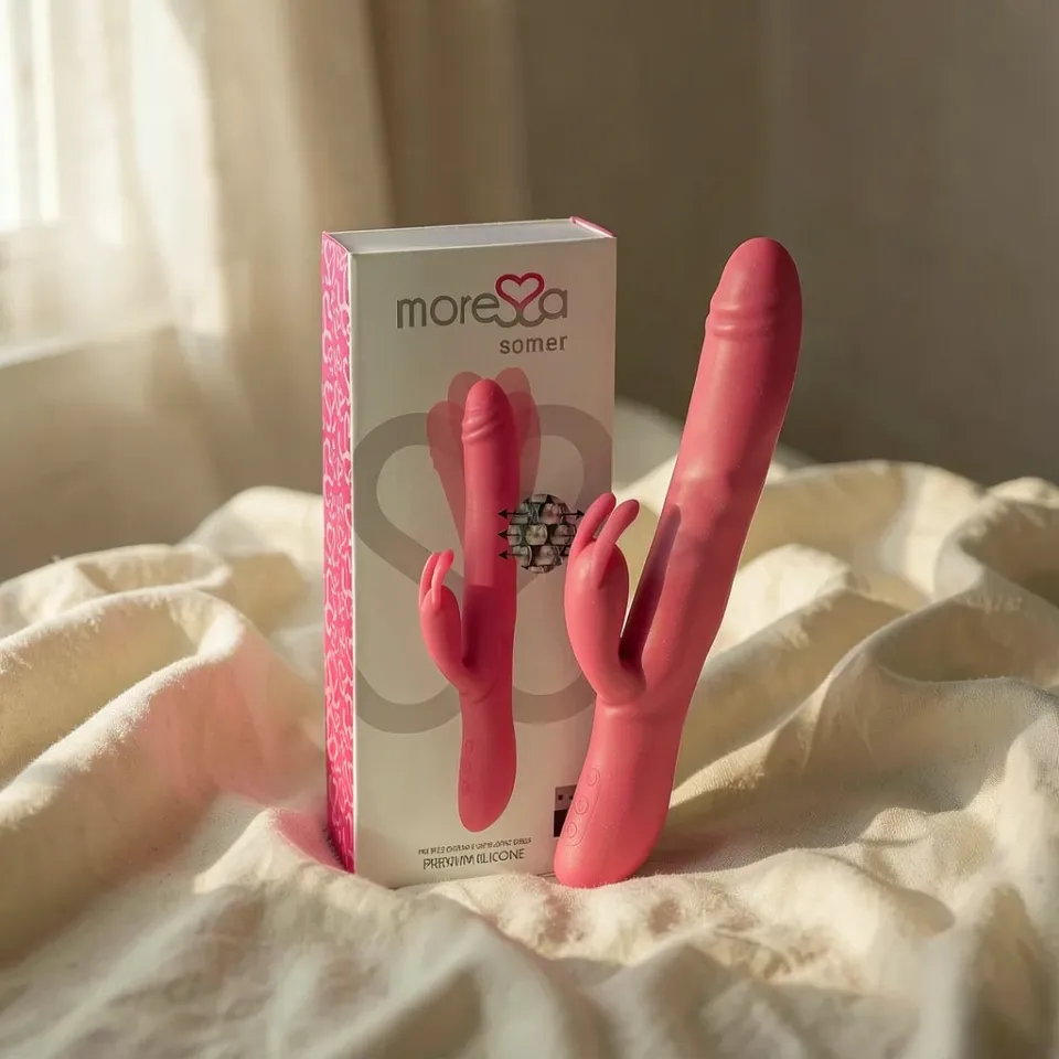 Moressa Somer vibratore rabbit rotante ricaricabile silicone