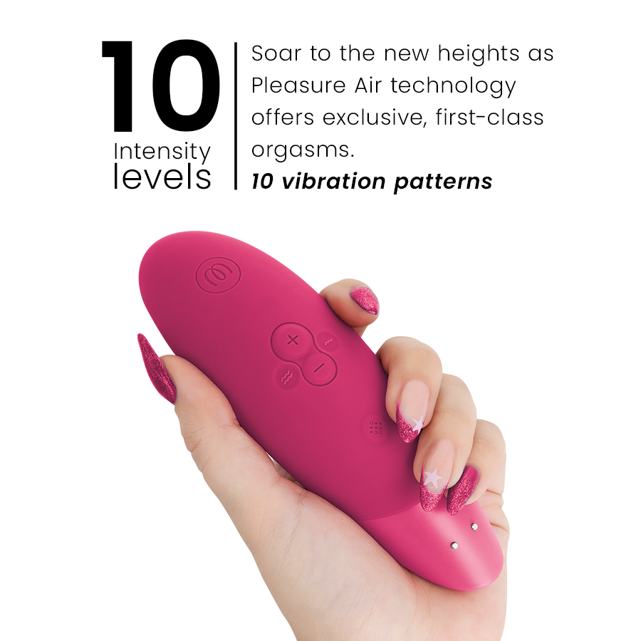 Womanizer Enhance stimolatore clitoride rosa vibrante aria