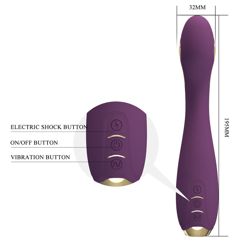 Pretty Love Hector vibratore viola con app e-stim