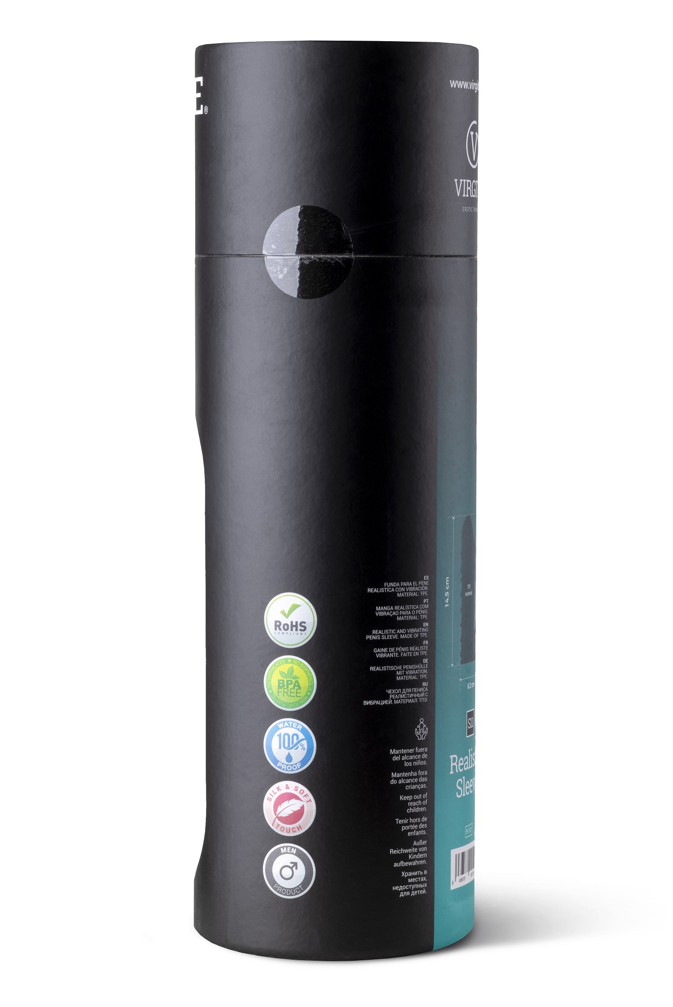 Love Hit by Virgite S11 guaina pene trasparente 15,5 cm vibrante