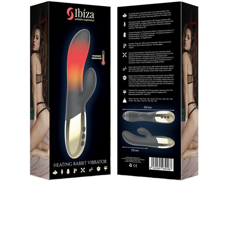 Ibiza Heating Rabbit Vibrator rabbit riscaldante 10 funzioni