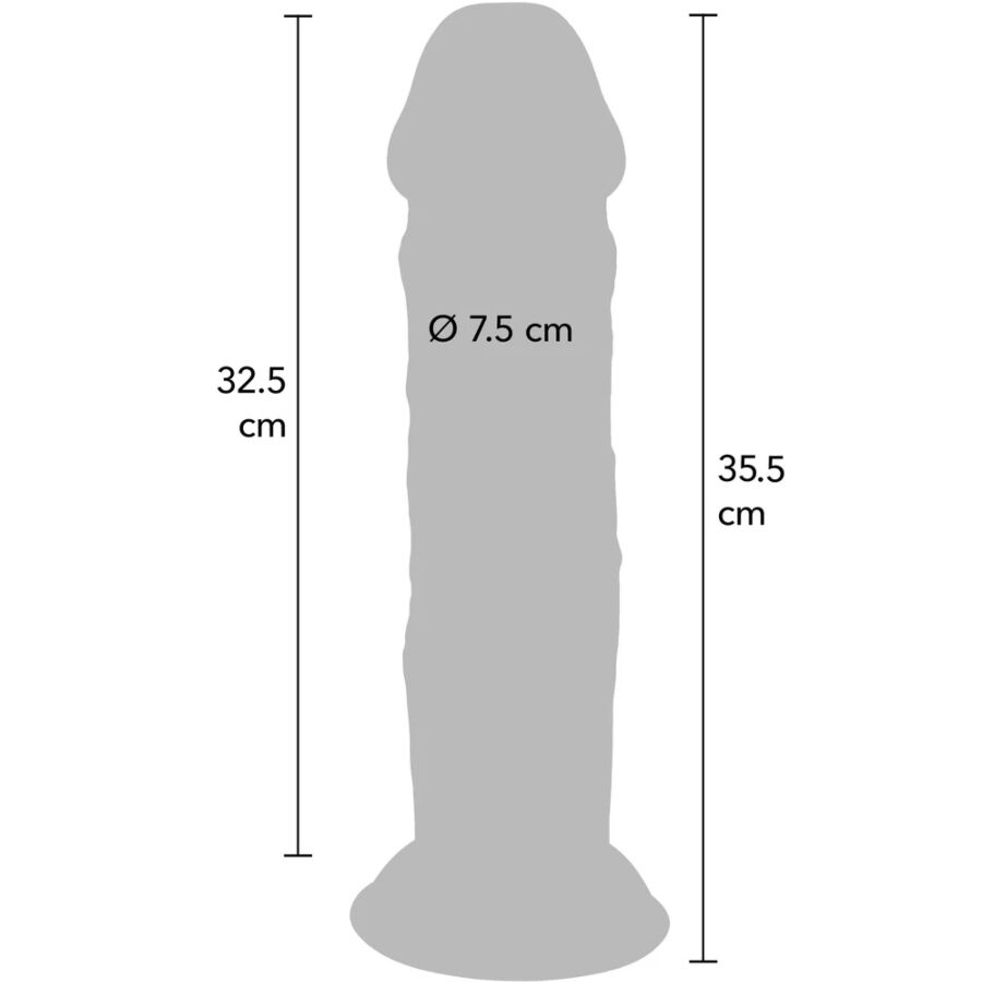 ToyJoy Get Real Dong dildo con ventosa 35 cm
