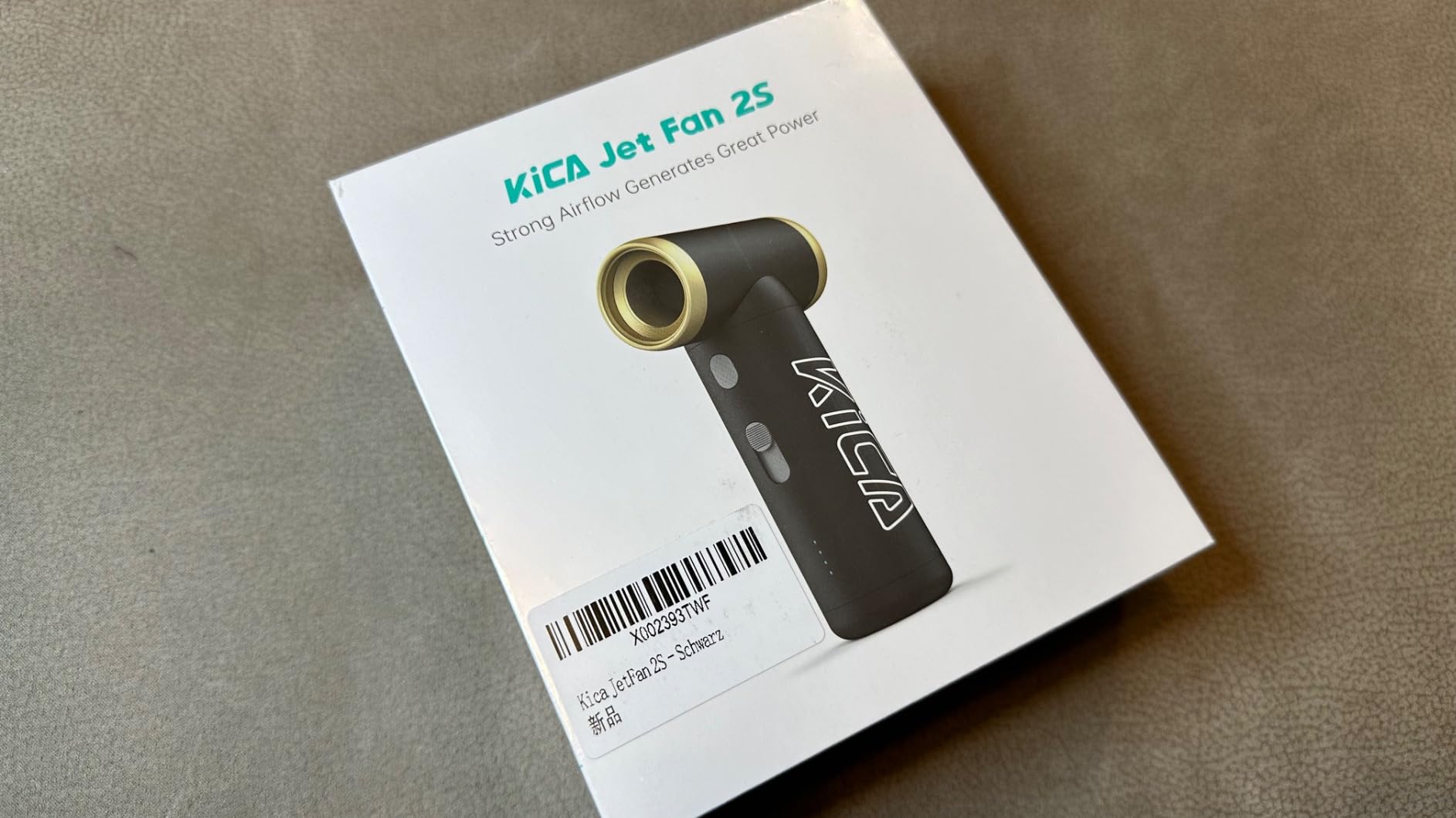 Kica JetFan 2S soffiatore nero 99 km/h Type-C