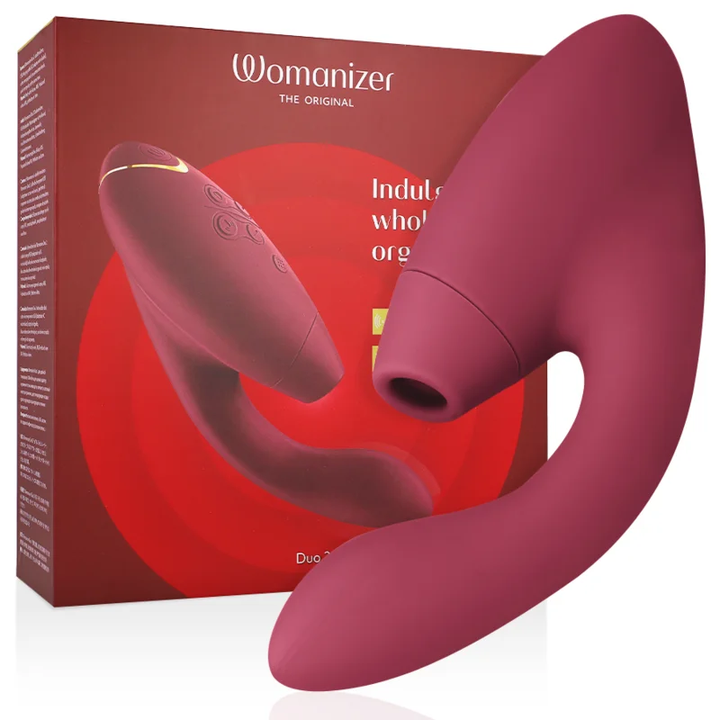 Womanizer Duo 2 stimolatore clitoride bordeaux silenzioso