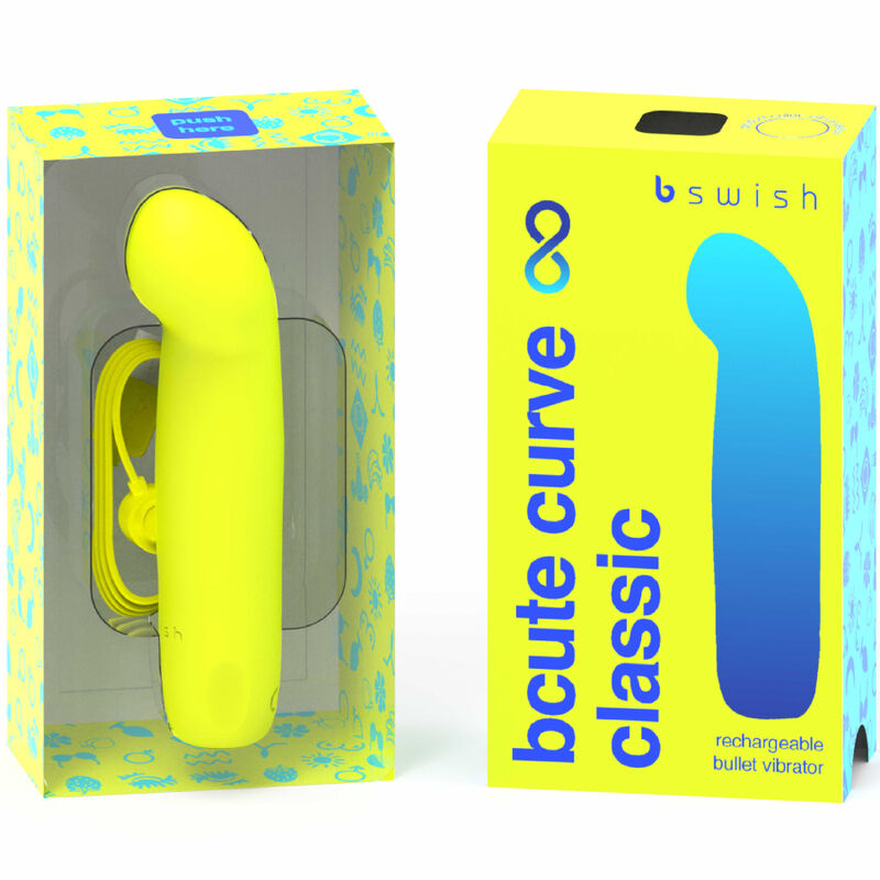 B Swish Bcute Curve Infinite Classic mini vibratore giallo