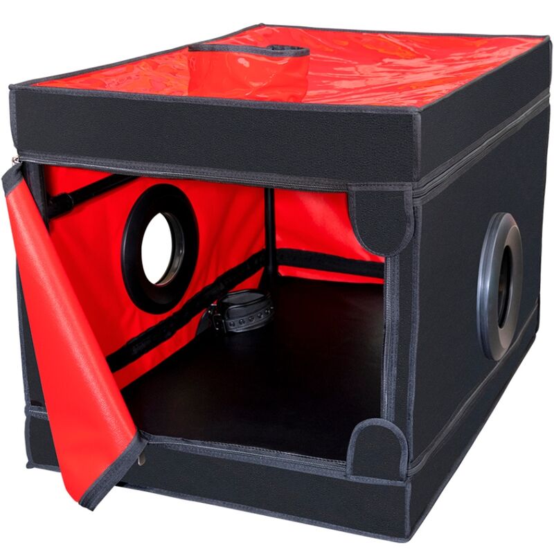 Secret Dome Kink Club La Niche cabina bdsm nero rosso