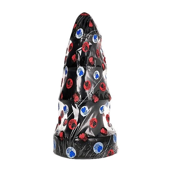 Frutille Plug Anale a Scalini 40 cm All Black 40x14 cm per esperti