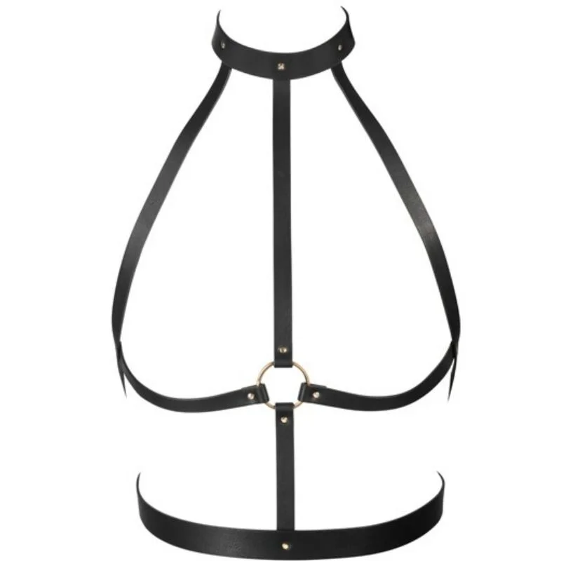 Bijoux Indiscrets Maze pettorina H harness nero regolabile