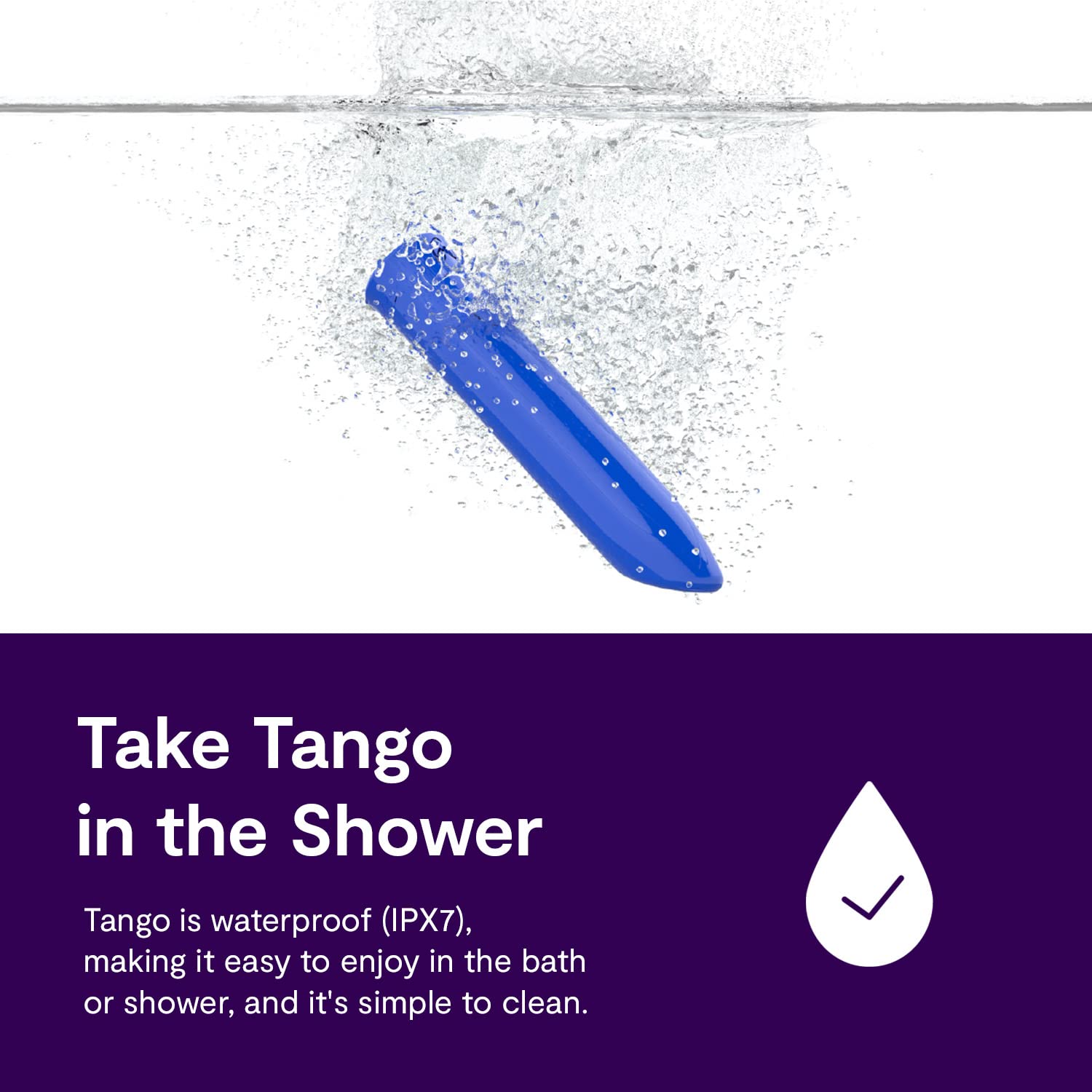 We-Vibe Tango mini vibratore bullet blu 8 vibrazioni