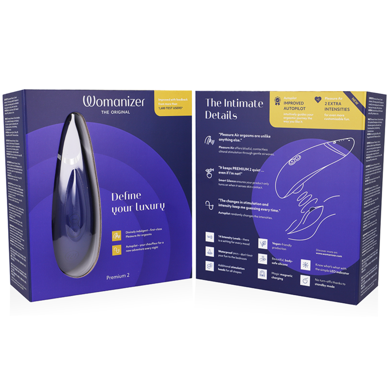 Womanizer Premium 2 stimolatore clitorideo mirtillo 14 livelli