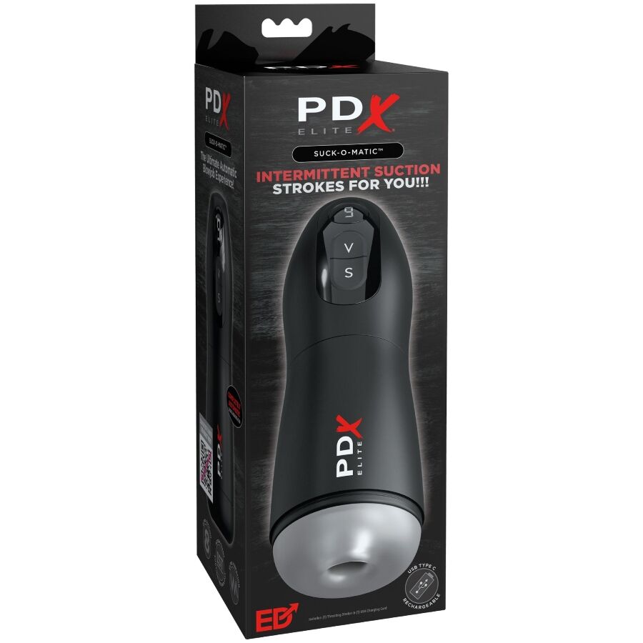 PDX Elite Suck-O-Matic masturbatore aspirante vibrante