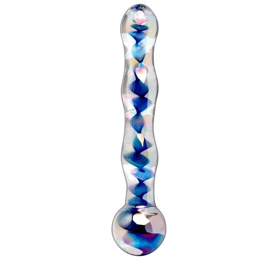 Icicles N. 8 dildo in vetro 17,8 cm diametro crescente
