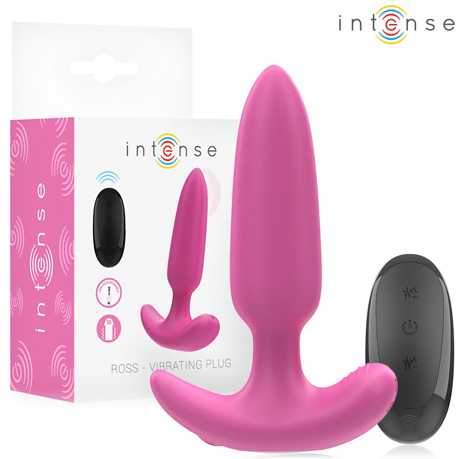 Intense Ross Rosa plug anale vibrante telecomando
