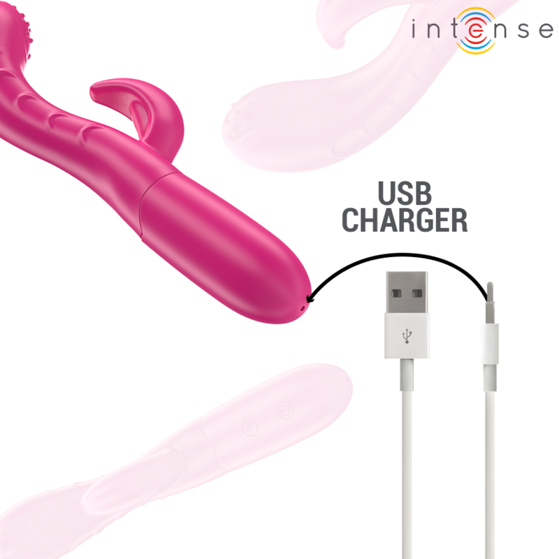 Intense Amara Stimolatore Clitoride a Lingua Rosa 10 Modi