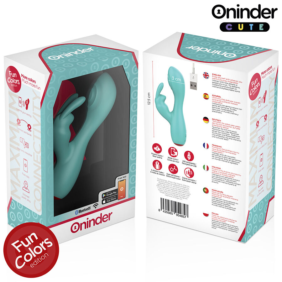 Oninder Cute Love Bunny Tapping vibratore rabbit con app