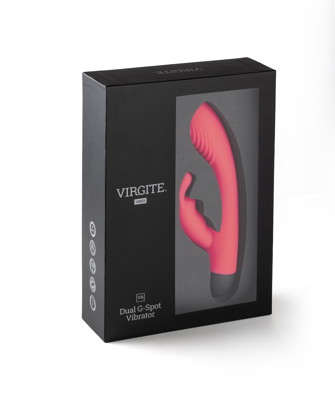 Virgite V6 vibratore ricaricabile rosa stimola clitoride