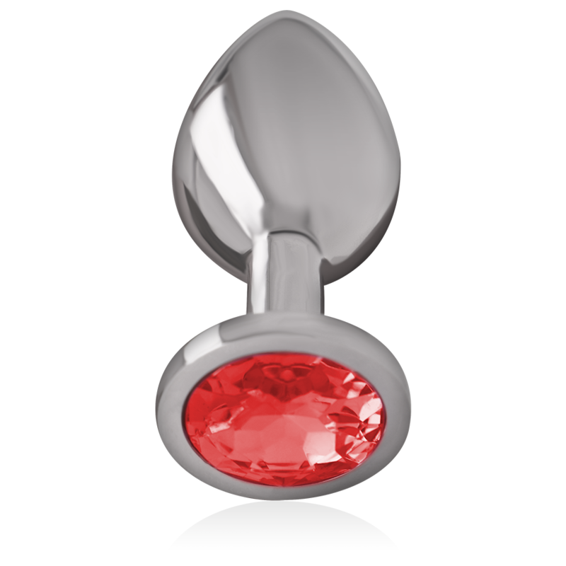 Intense Plug Gioiello Rosso S Plug Anale Metallo 7 cm