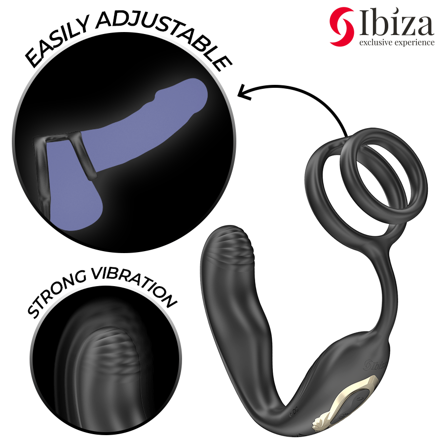 IBIZA Wiggle plug anale rotante con telecomando
