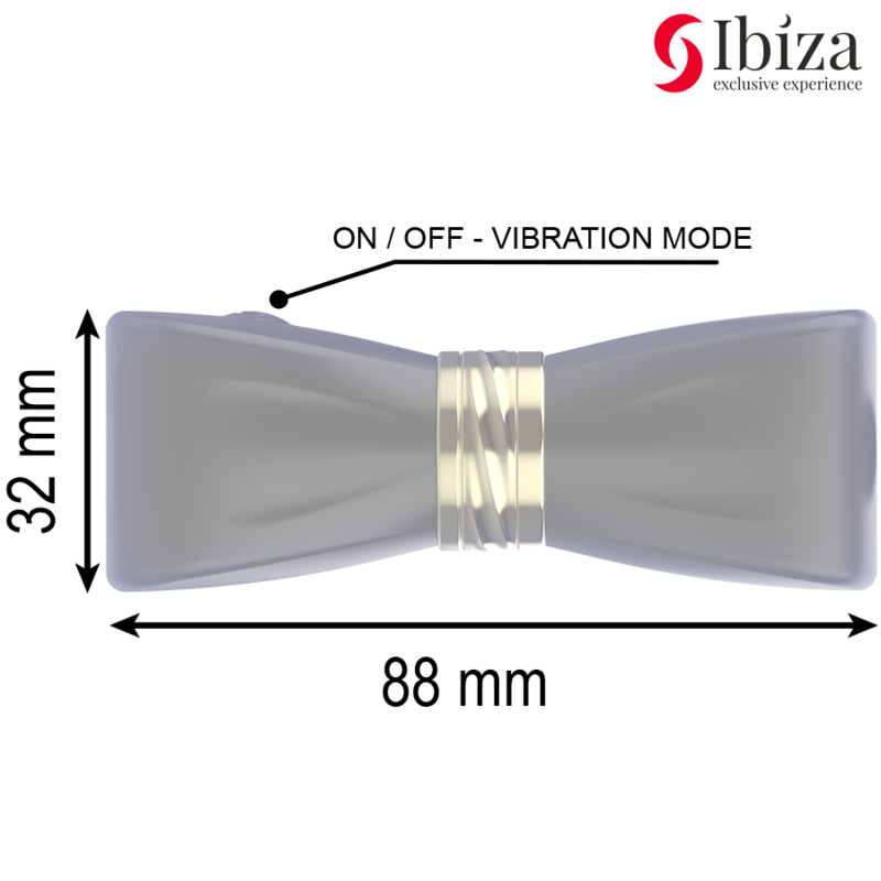 Ibiza Arco 3 Teste stimolatore clitoride nero