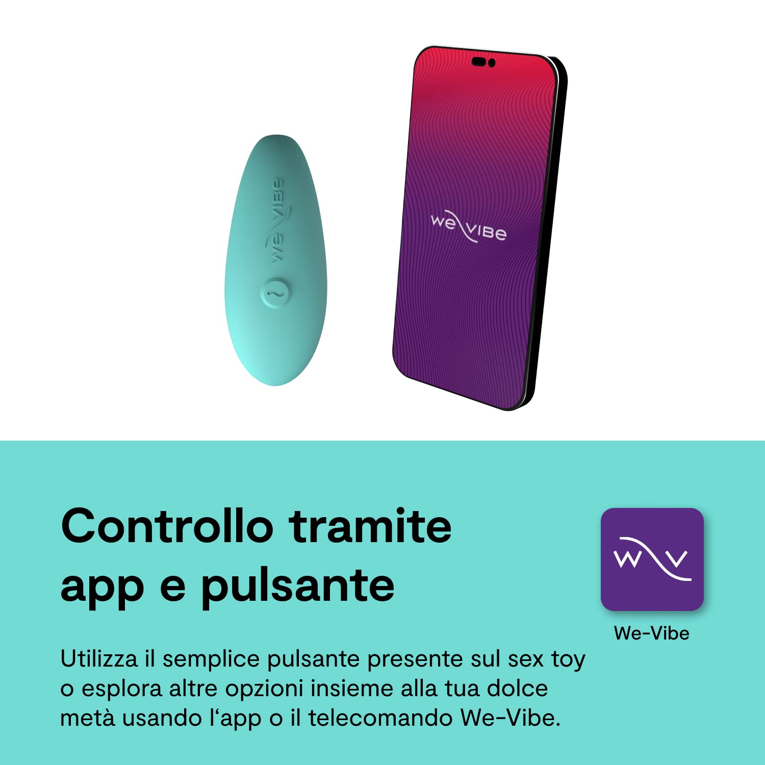 We-Vibe Sync Lite vibratore di coppia blu ricaricabile