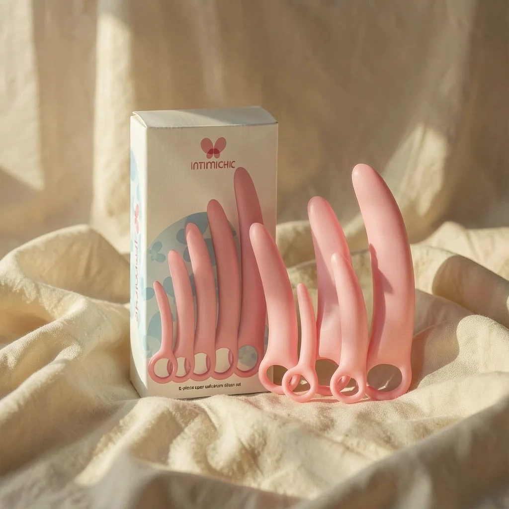Intimichic set 5 dilatatori vaginali silicone medicale progressivi