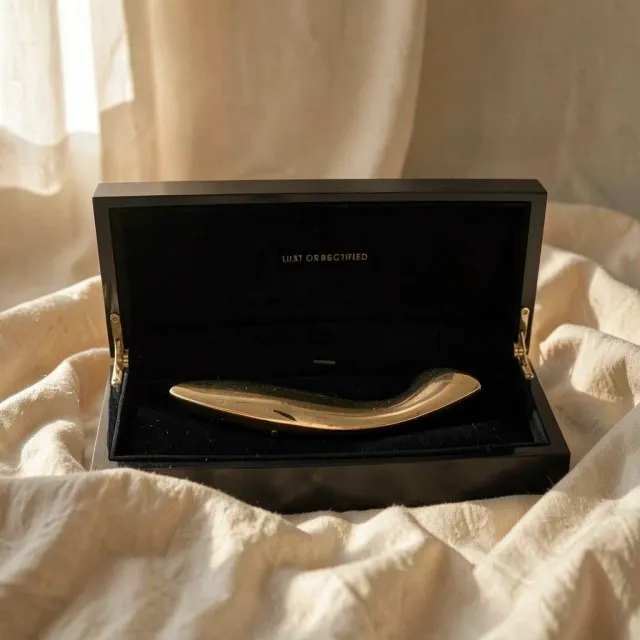 LELO Olga Oro dildo in acciaio 19,5 cm doppia estremità
