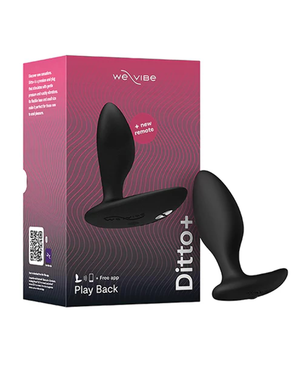 We-Vibe Ditto+ Cosmic Pink plug anale rosa