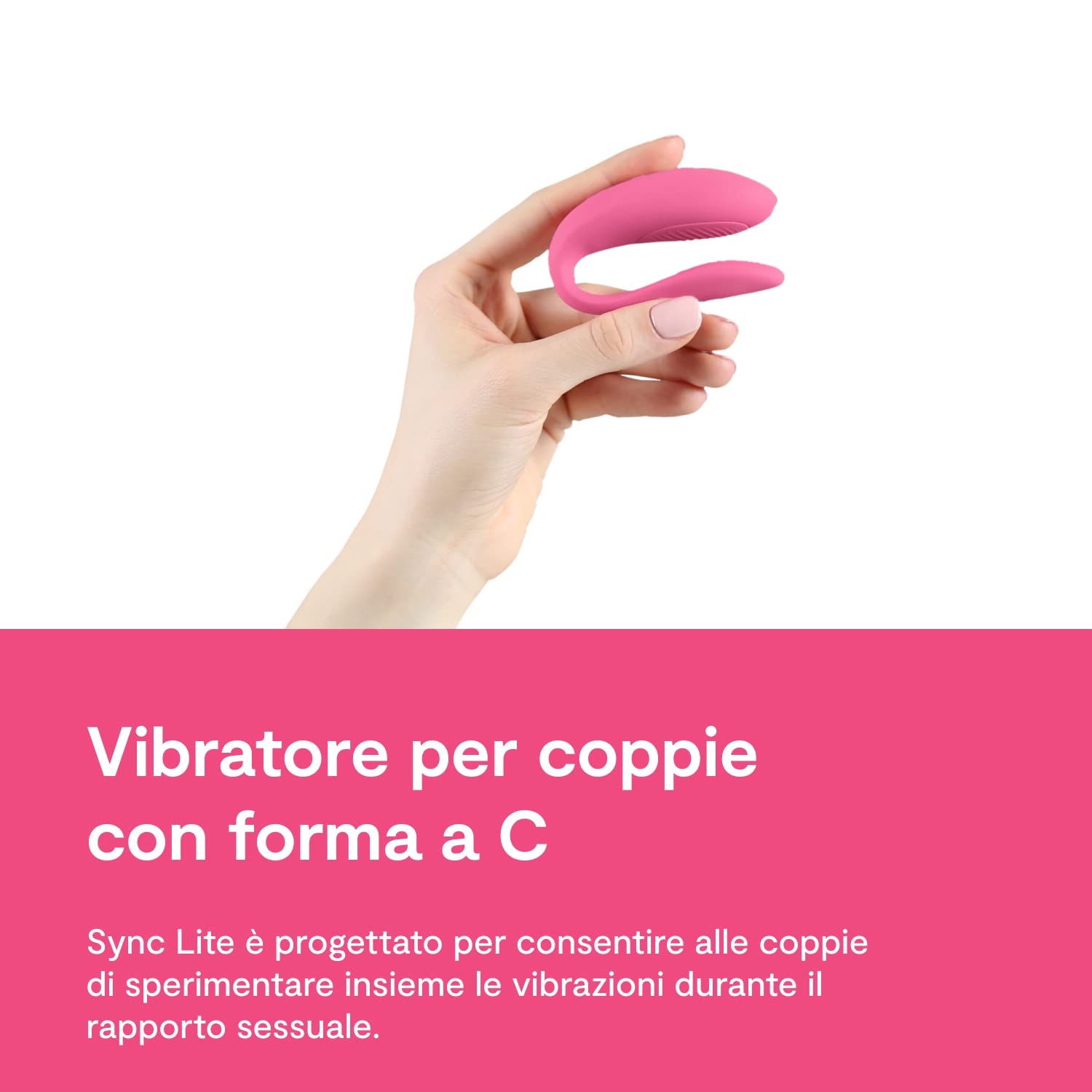 We-Vibe Sync Lite vibratore di coppia rosa ricaricabile