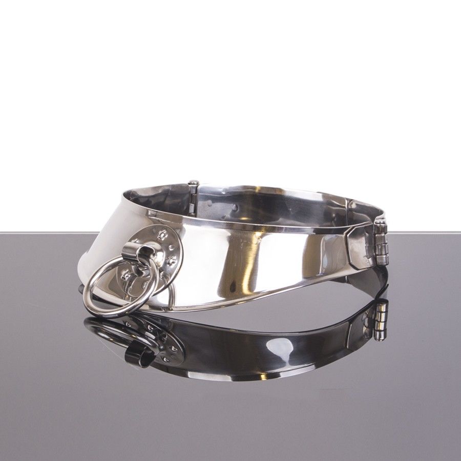 Metal Hard Collare Trattenuta collare acciaio con lucchetto
