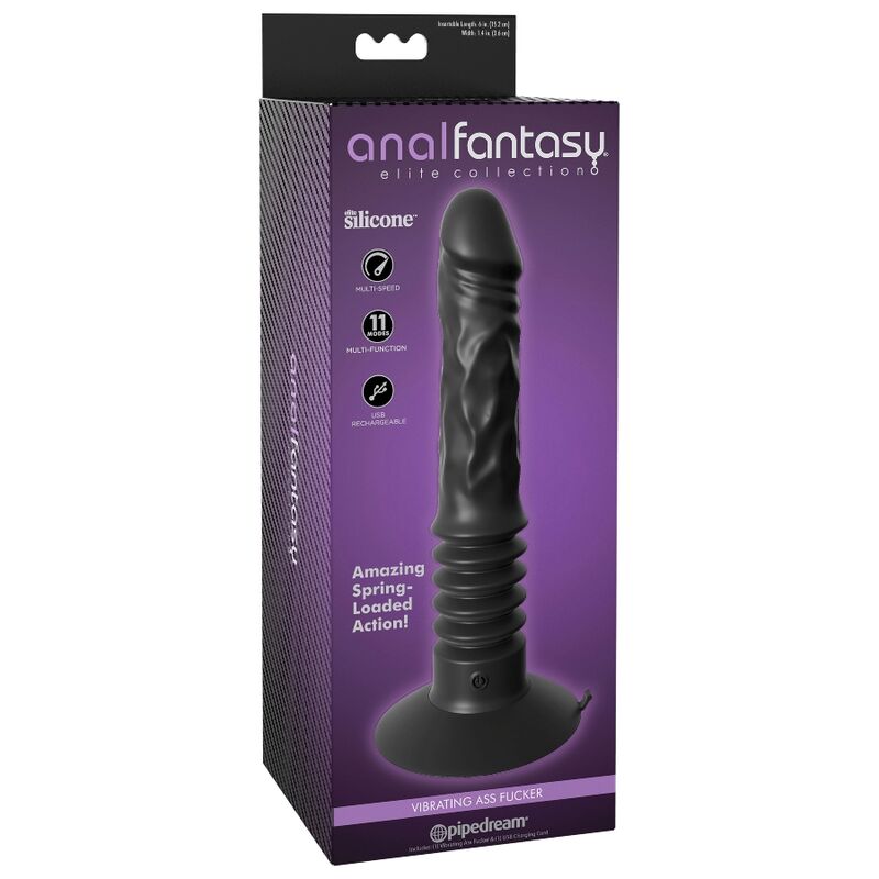 Anal Fantasy Elite Vibrating Ass Fucker dildo anale nero