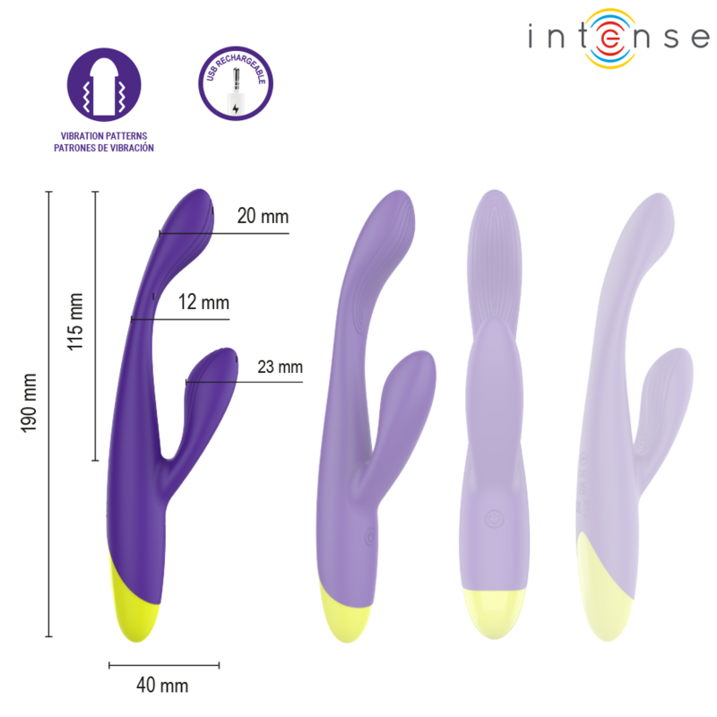 Intense Paolo vibratore rabbit doppia stimolazione